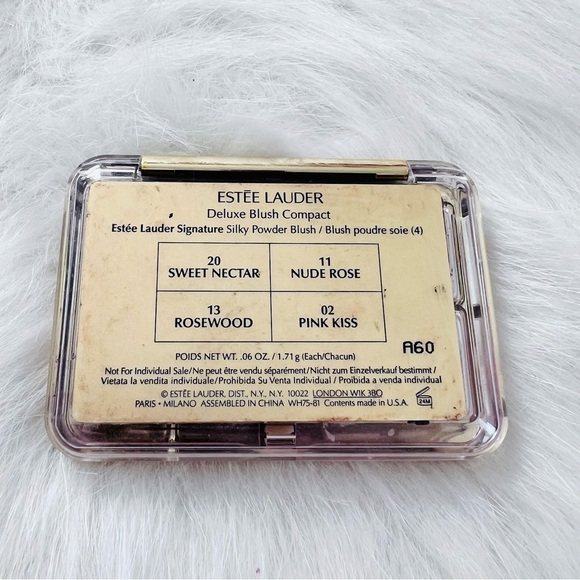 Rare Estee Lauder Deluxe Blush Compact-4 Discontinued Shades NEW - Picture 3 of 8
